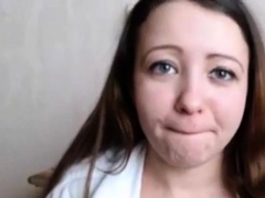 Blow job with cum in mouth